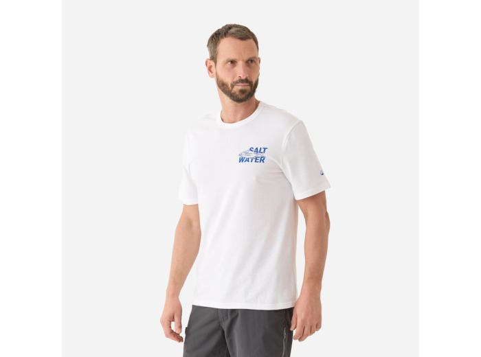 T-shirt pêche manches courtes coton Thon