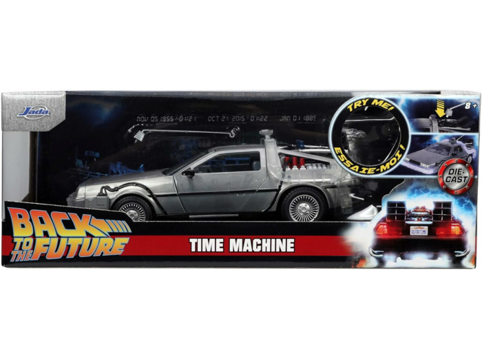 Jada Toys 253255038 Film Time Machine Back to The Future 1:24 Argent