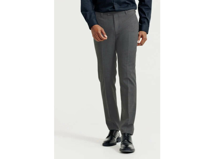 Pantalon de costume slim bi-stretch - Gris foncé