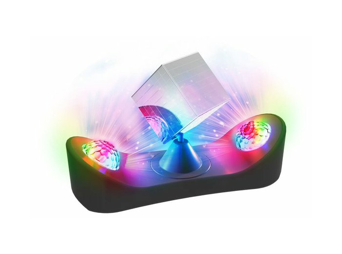 Lumière disco avec cube