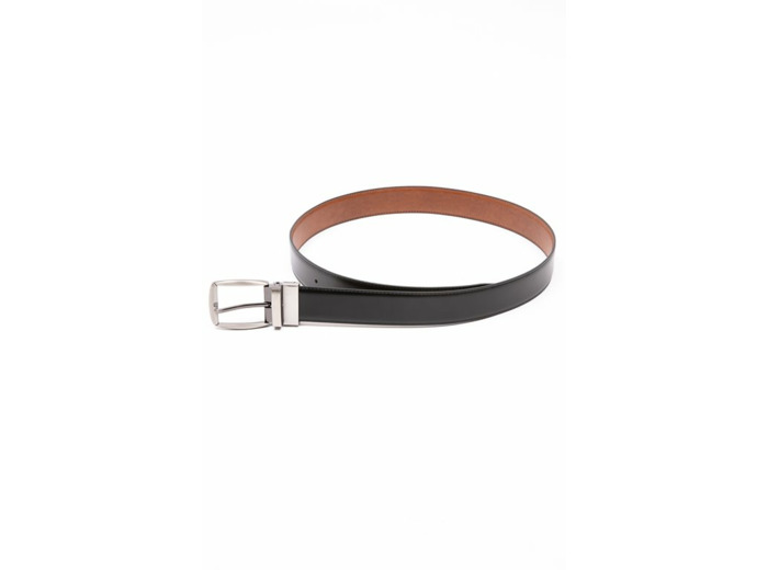 Ceinture en cuir réversible à boucle