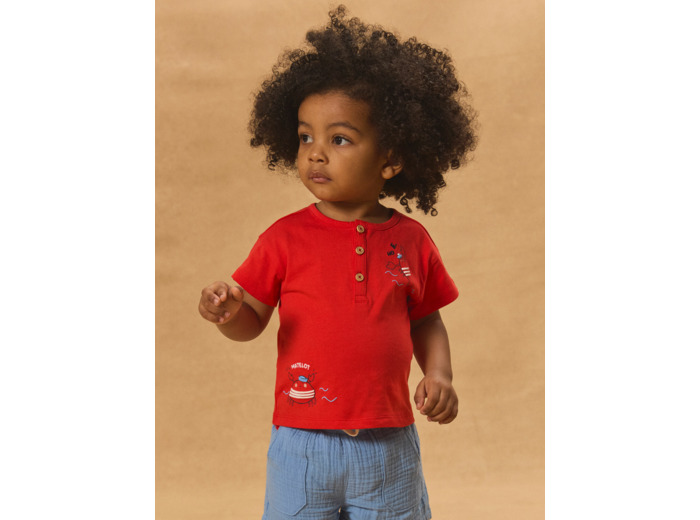 Tshirt rouge crabe et homard