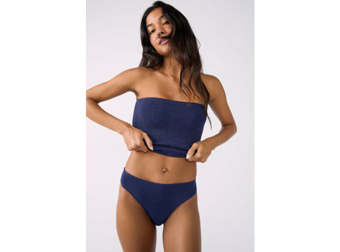 Bikini high leg en matière extensible bas de maillot