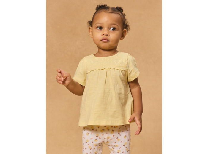 Tshirt à empiècement brodé