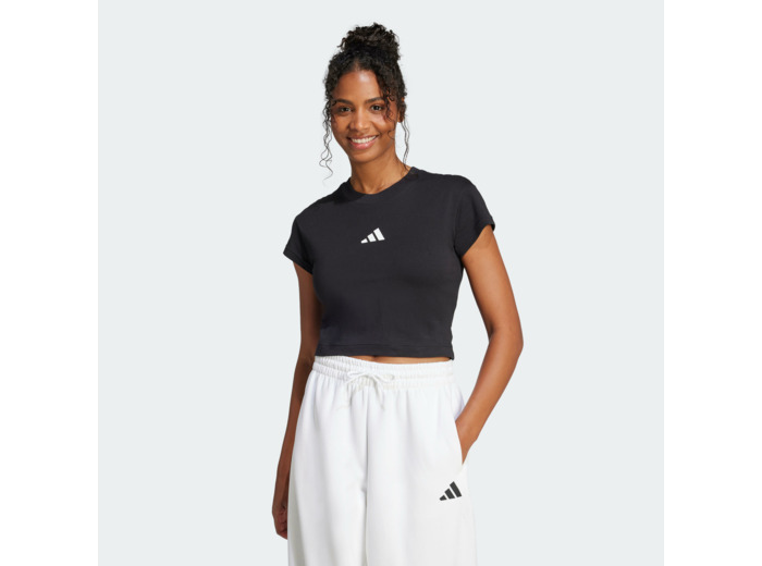 T-SHIRT ADIDAS FEMME NOIR