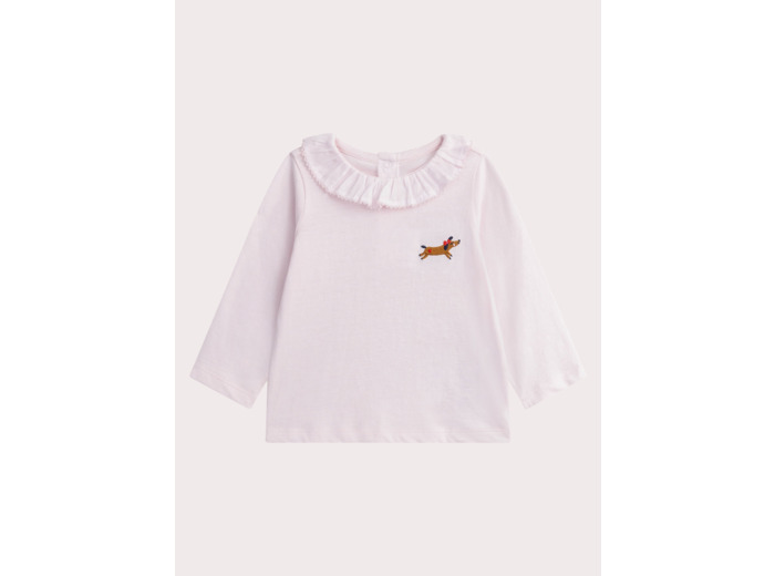 T-shirt Rose tendre pour bébé fille