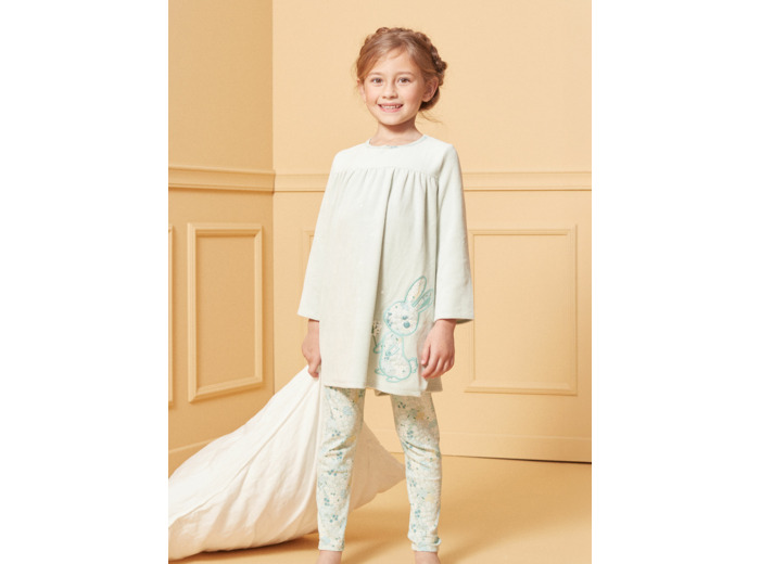 Chemise de nuit Lapin en velours