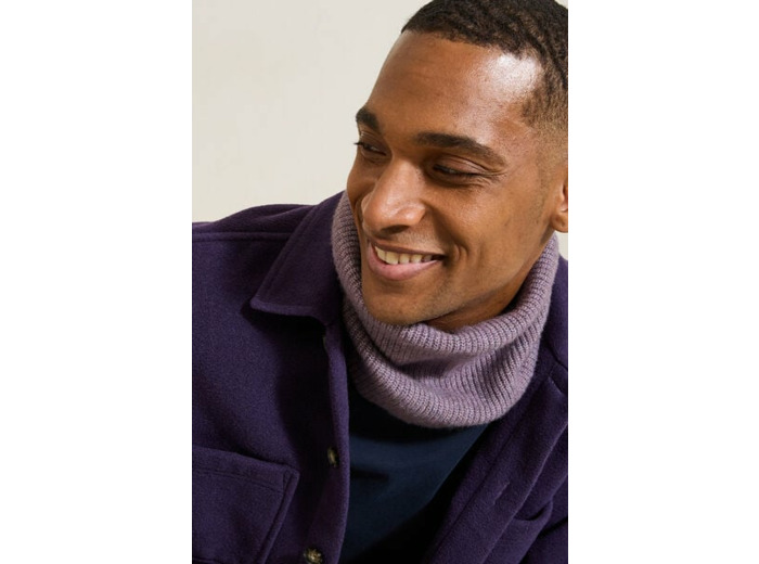 Snood uni en maille - Lila