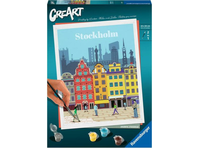 CREART PEINTURE AUX NUMÉROS STOCKHOLM 24X30 CM