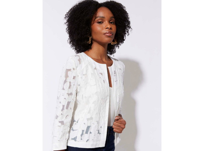 Boléro uni BLANC Femme