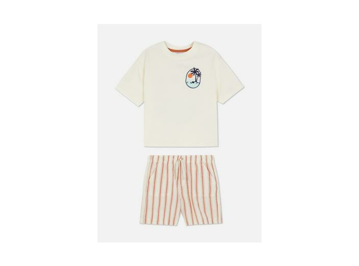 1,5–8 ans | Ensemble t-shirt à motif palmiers et short
