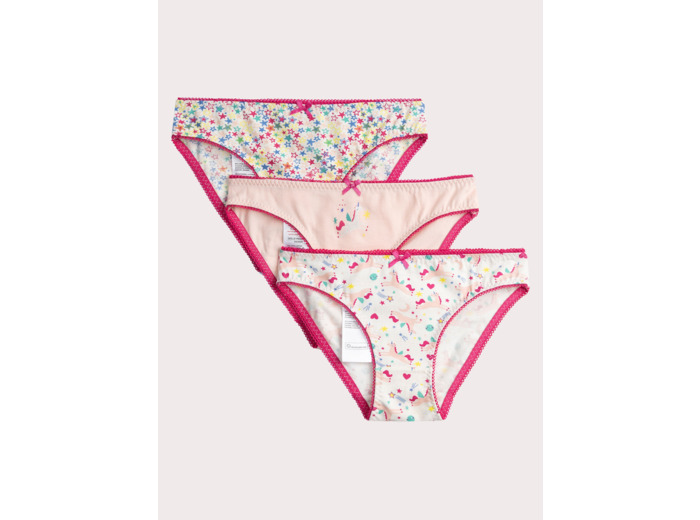 Lot de 3 culottes à imprimé fantaisie pour fille