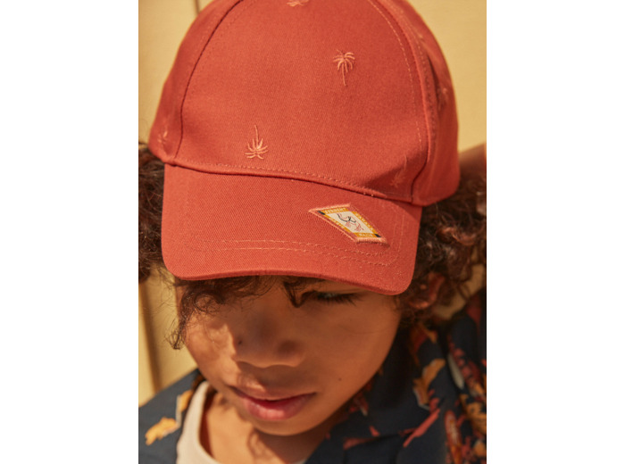 Casquette en twill roux