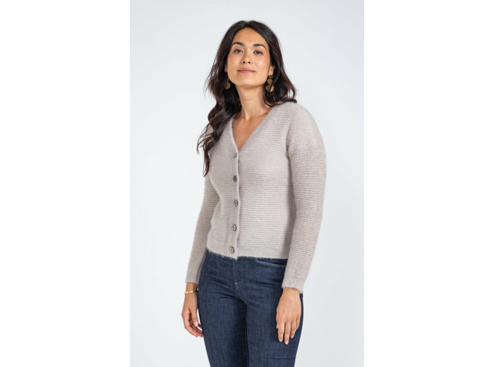 Cardigan Maille Fluffy