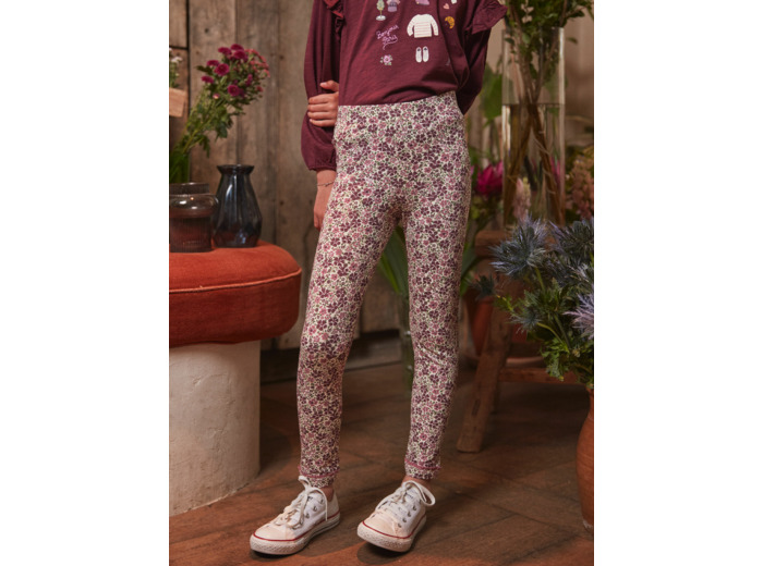 Legging à fleurs