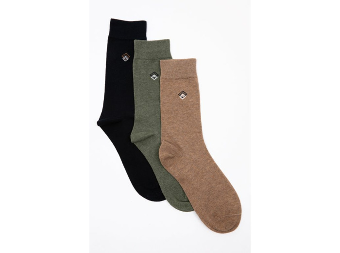 Lot de 3 paires chaussettes homme
