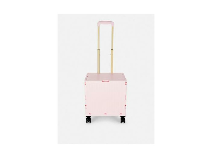 Caisse pliable à roulettes