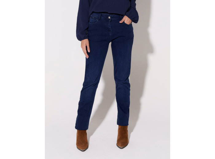 Jean long slim MARINE Femme