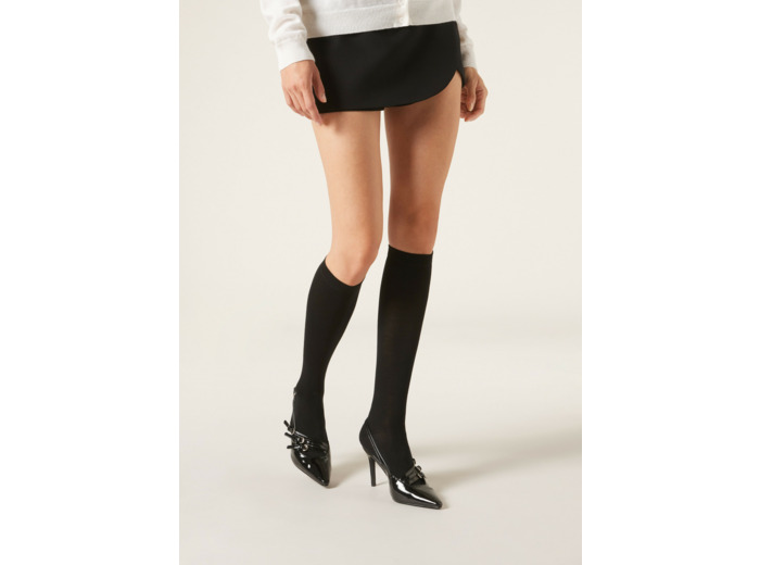 Chaussettes Longues en Laine et Coton