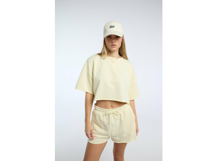 Sweatshirt à l'aspect brillant