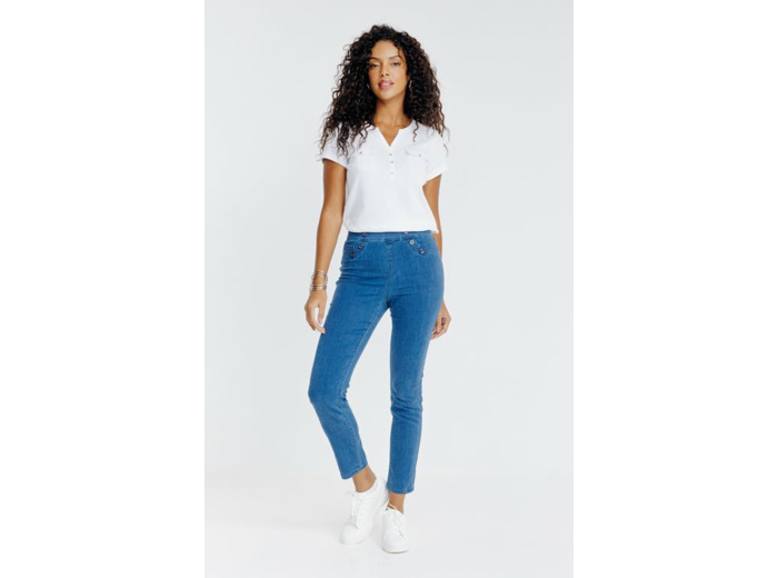 Pantalon tregging boutons fantaisies